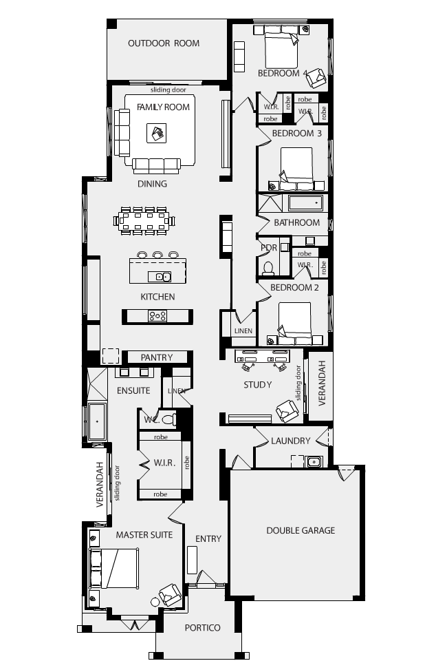 Floor Plan Friday Family home on residental block