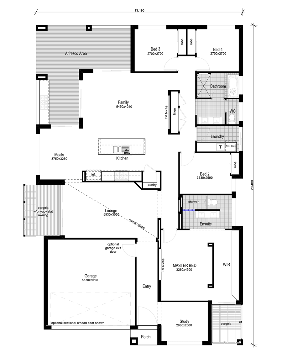 Floor Plan Friday Modern 4 bedroom + study