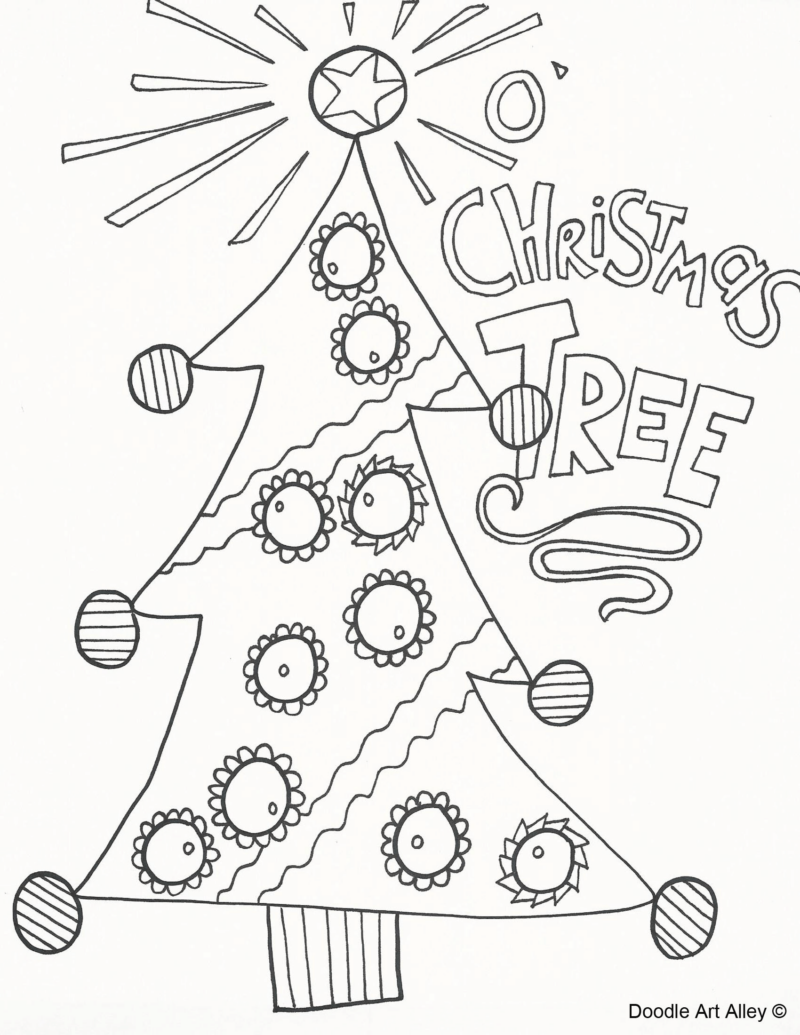 Download and Print FREE Christmas Colouring Pages