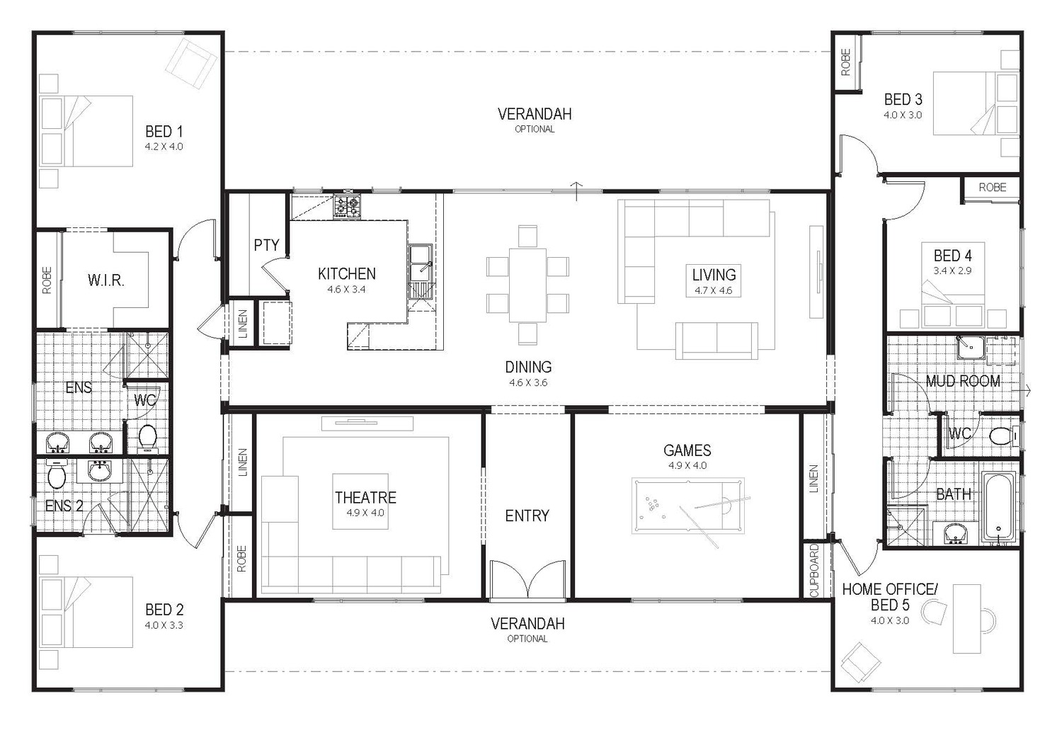 Floor Plan Friday Country home for all the family