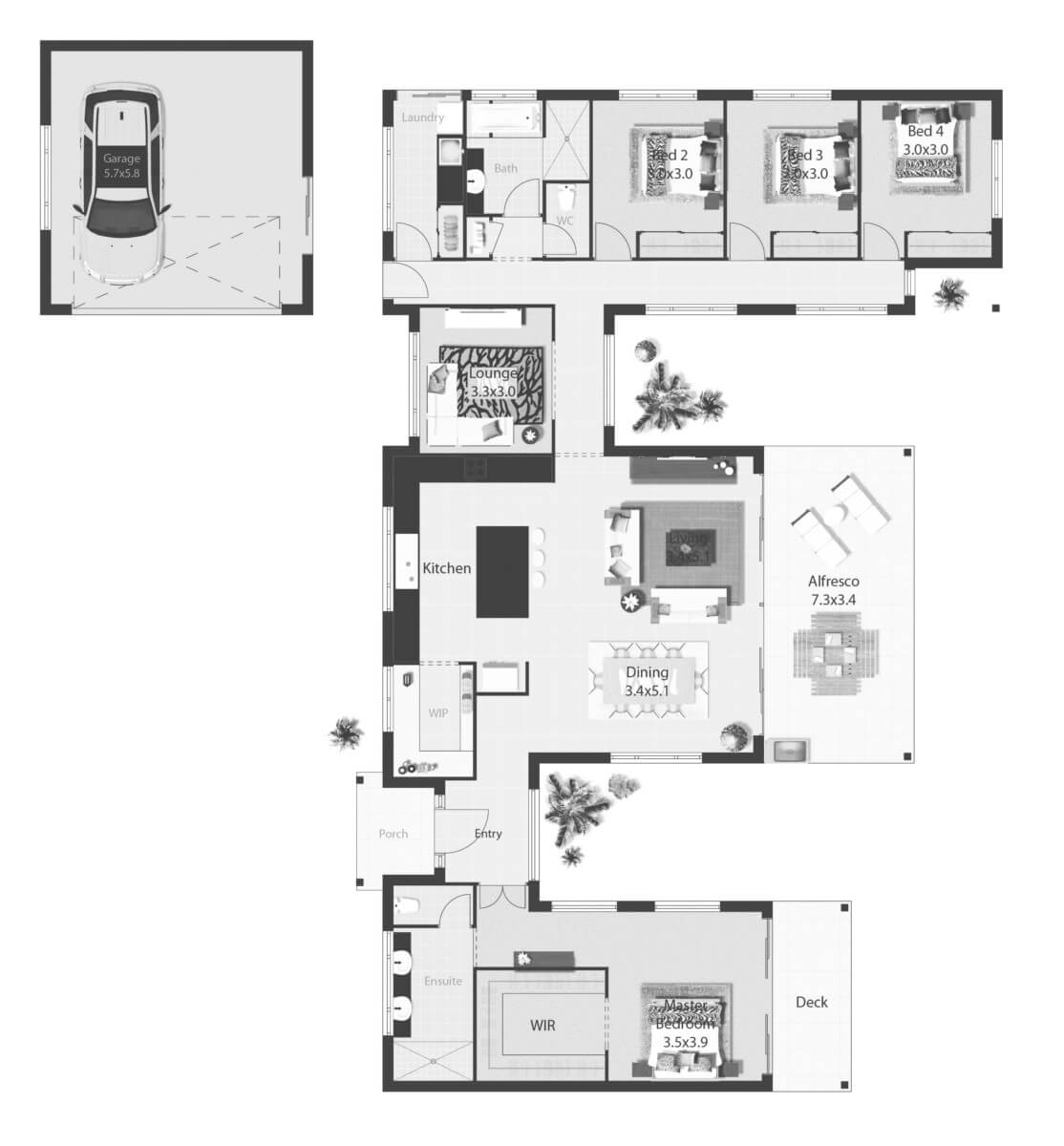 Floor Plan Friday Rural living with views