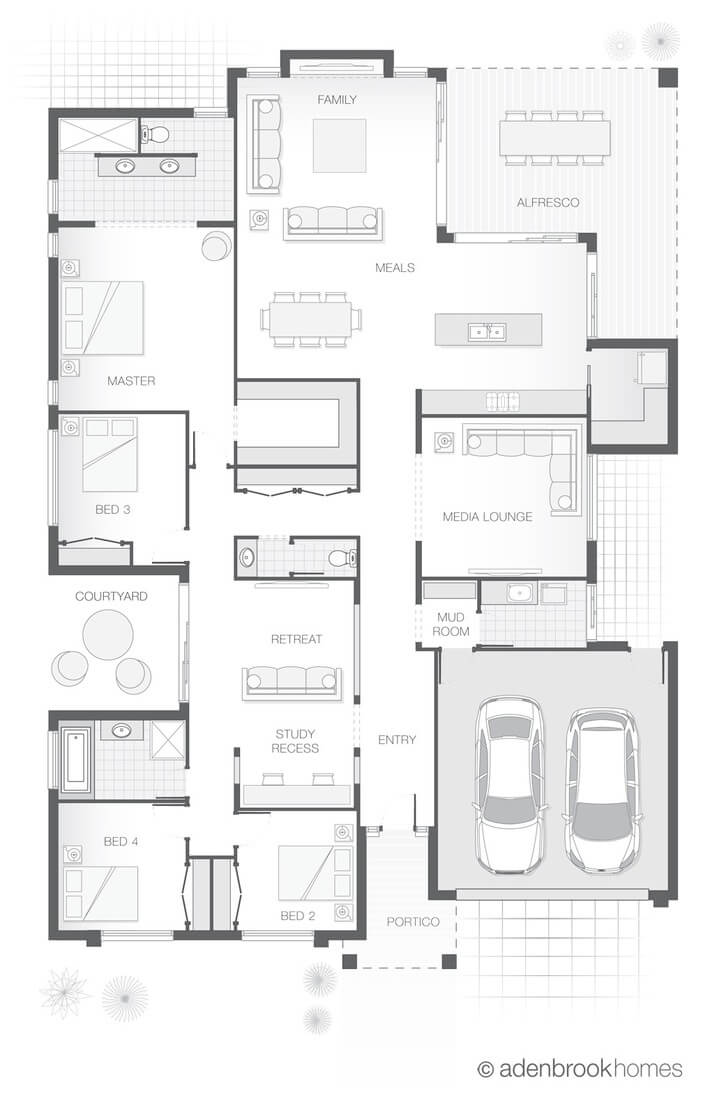 Floor Plan Friday Zones For Living Entertaining And Relaxing