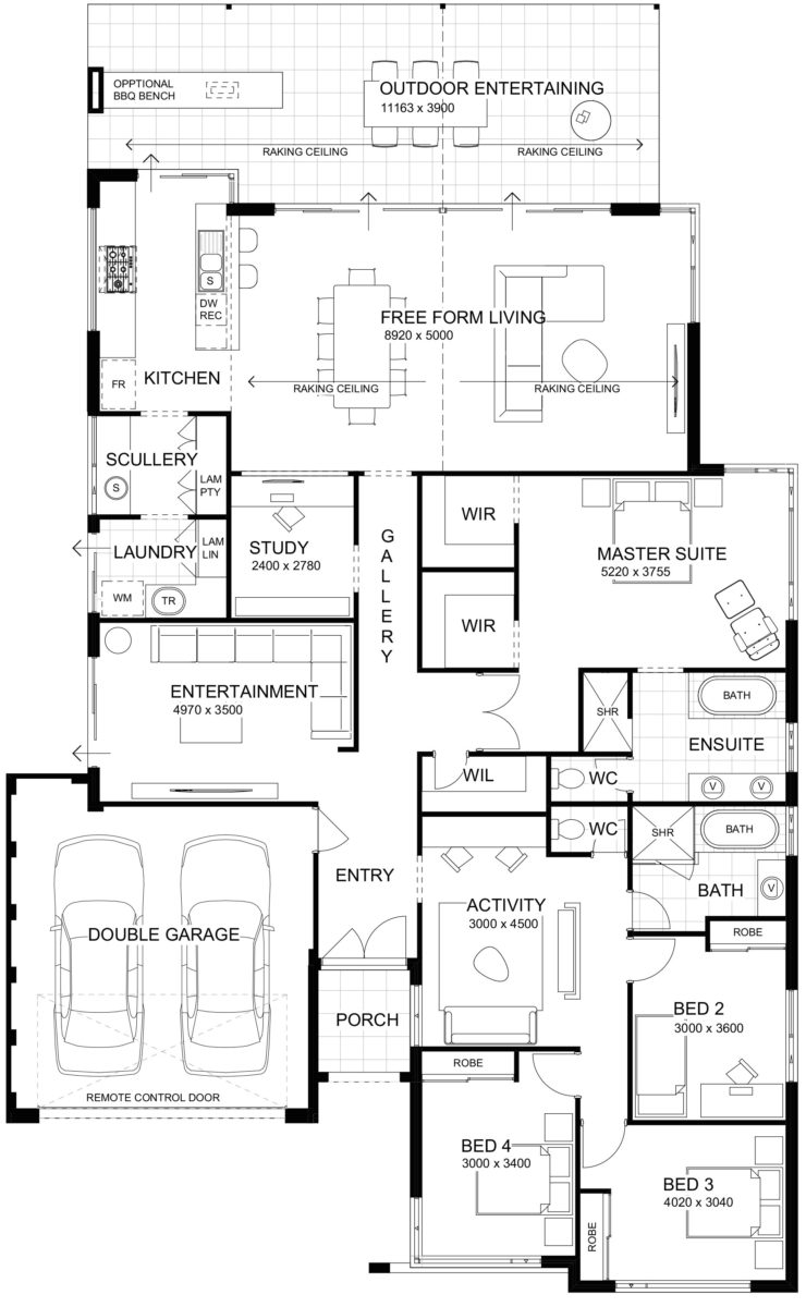 Floor Plan Friday High ceilings with perfect indoor