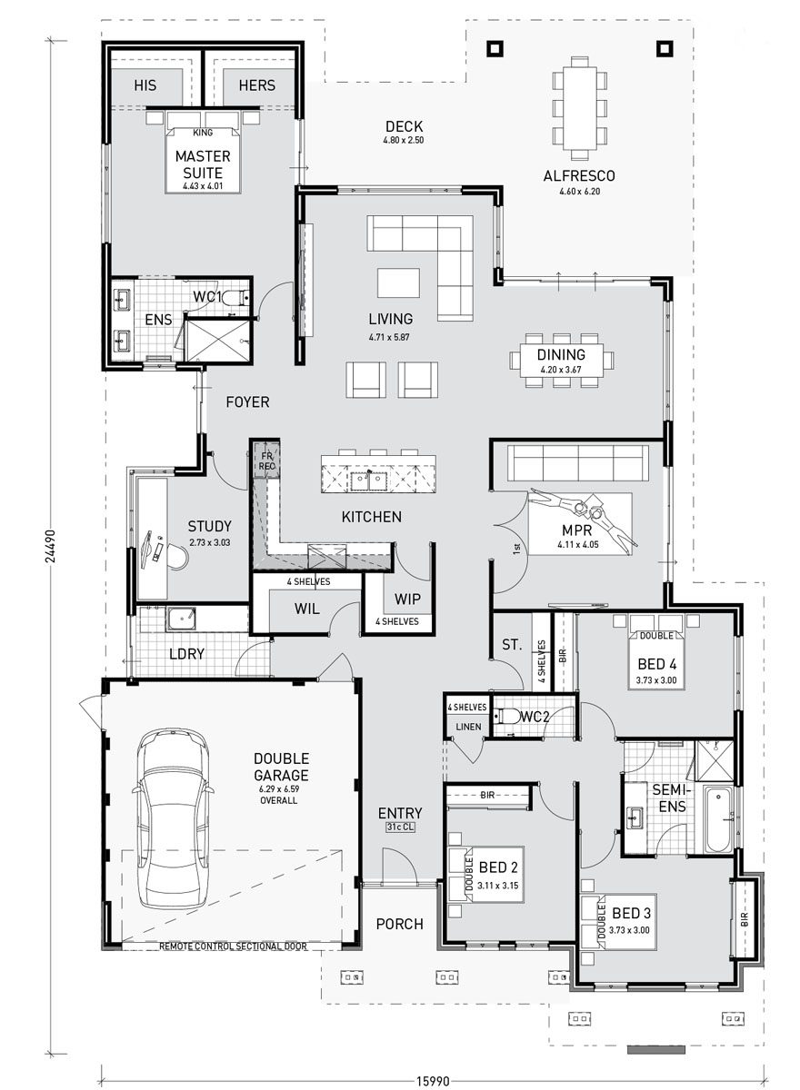Floor Plan Friday 4 Bedroom Study Media And Good Storage