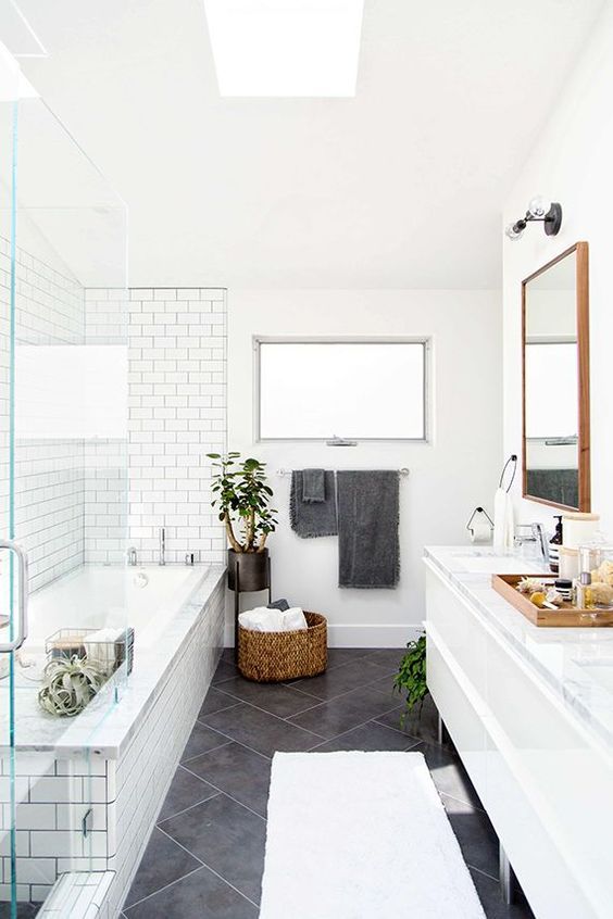 Shower And Bath Combined Wet Room - Bathroom Design With Shower Over Bath