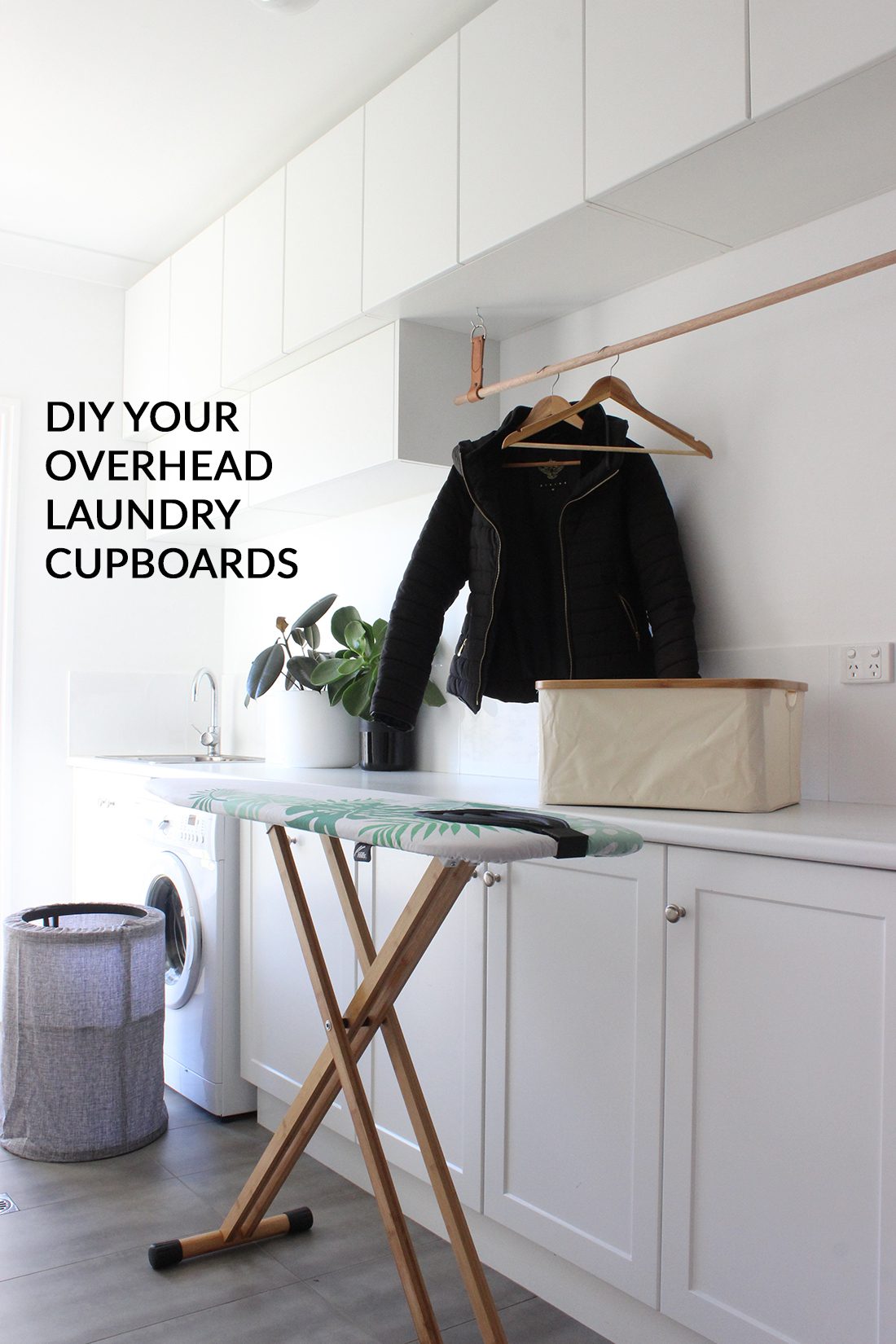Diy Your Overhead Laundry Cupboards