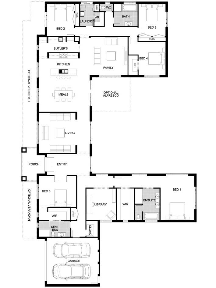 Floor Plan Friday 5 bedrooms with office
