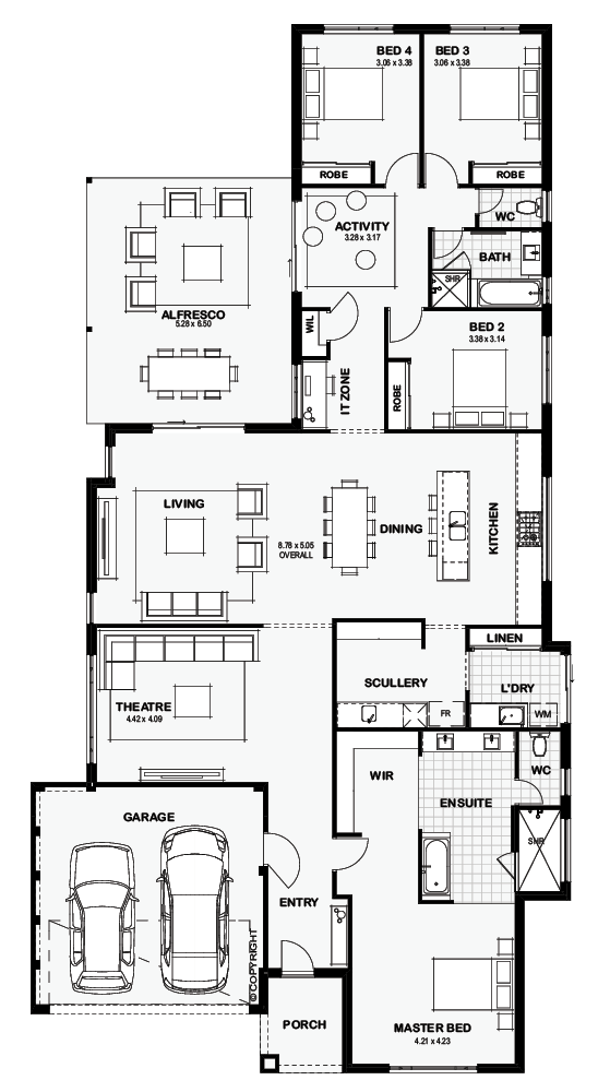 Large Master Suite Open Plan, House Plans With Large Master Suite